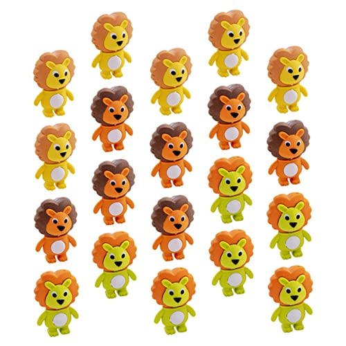 DRESSOOS 20St Kleiner Radiergummi erasers for für kinder schulzeug Puzzle Radiergummis für Kinder Mini-Radiergummis für Kinder Niedlicher Radiergummi Löwengummis Plastik von DRESSOOS