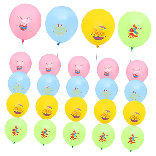 DRESSOOS 24 Stück Kaninchen Latexballon Leuchtende Luftballons Ballonbogen Dekorationen Zubehör Luftballons Bogen Set Blaue Luftballons Ornamente Für Design Luftballons von DRESSOOS