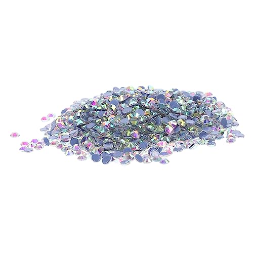 DRESSOOS 2880 Stück Schmelzklebstoffbohrer Flatback-Strasssteine Strassverzierungen Strass-Kit Bastele Edelsteine boxen set badeset Flatback-Glaskristalle Flatback-Edelsteine ​​aus Glas von DRESSOOS