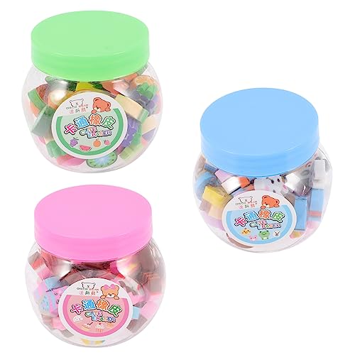 DRESSOOS 3 Cartoon-Radiergummi erasers for süße radiergummis Radiergummi Schülerbedarf Radiergummi Lustiger Radiergummi Obst-Radiergummis Kuchen Radiergummis TPU von DRESSOOS