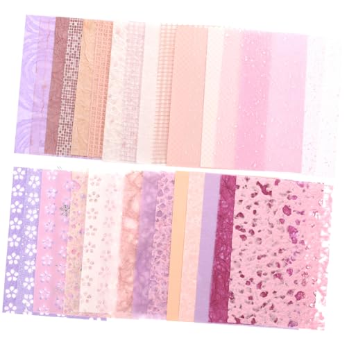 DRESSOOS 30 Blätter kreativpapier scrapbook paper dekorpapier Hintergrundpapier für DIY Scrapbook Papierdekoration Scrapbook-Hintergrundpapier Dekorationsrohpapier Vintage-Druckpapier Rosa von DRESSOOS