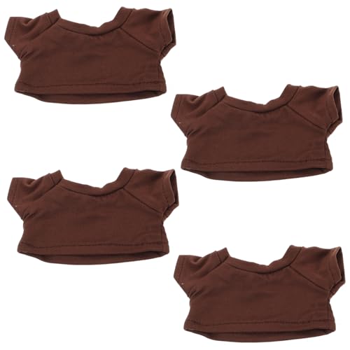 DRESSOOS 4 Stück Bären-Kleidung, Basic-bären-t-Shirt, Klassisches Stofftier-t-Shirt, Plüschbär-t-Shirt, Bären-Kleidung Für Stoffbären, Puppe von DRESSOOS