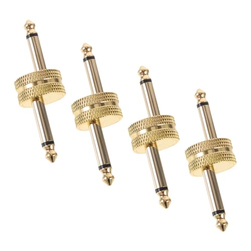 DRESSOOS 4 Stück Gitarrenpedalanschluss Pedalkoppler Robuste Adapter Für Gitarreneffektpedale Ideal Für Studio Und Anwendungen Langlebige Konstruktion Einfache Handhabung von DRESSOOS