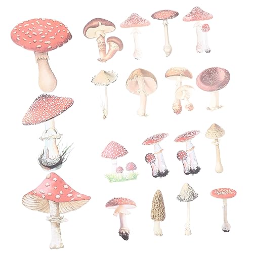 DRESSOOS 40St Scrapbooking Sticker Scrapbook Stickers Scrapbook-Aufkleber Mushroom Sticker Thema Aufkleber kleine Aufkleber deko Computer-Aufkleber Telefonaufkleber das Haustier von DRESSOOS