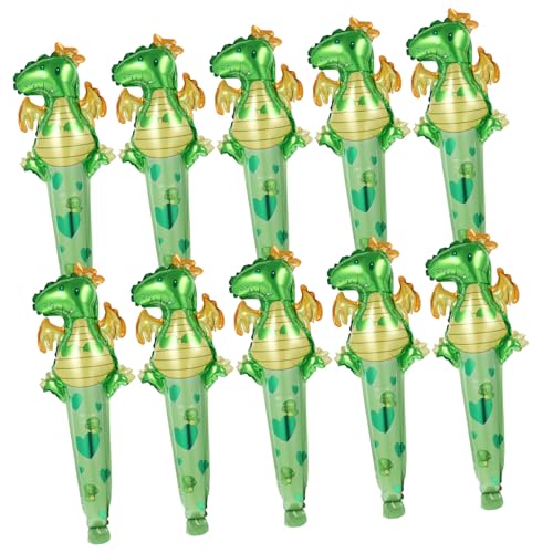 DRESSOOS 50 Stück Dinosaurier-partyballons Dinosaurier-mini-explosion Aufgeblasener Ballon Tierballons Kleben Schlagspielzeug Für Kinder Dekoration Mit Tierballons Aluminiumfolie von DRESSOOS