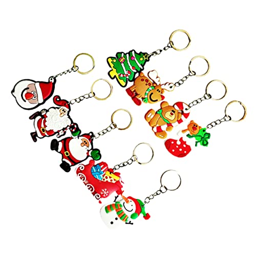 DRESSOOS 54St Weihnachts-Schlüsselanhänger Anhänger für Auto-Schlüsselanhänger Krippendekor schlüsselanhänger kind süße schlüsselanhänger Anhänger-Ornament Tasche hängende Dekoration von DRESSOOS