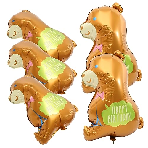 DRESSOOS 5St Ballon aus Aluminiumfolie Aluminiumballon Ballons für Welpen Partyballons aufblasbare Tiere kindergeburtstags dekoration luftballons ballonie kreative Folienballons Tierballons von DRESSOOS