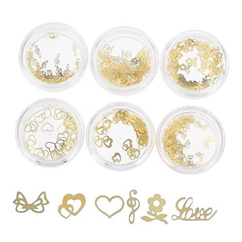 DRESSOOS 6 Kisten Epoxid-verkapselungspatch Epoxid-füllpflaster Kohara Nagelaufklebergel Epoxid-schmuckfüller Geschmücktes Zubehör Mini-stuffies Mini-zubehör Golden Ultradünnes Kupferblech von DRESSOOS