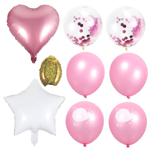 DRESSOOS 9 Stück Narwal Latexballons Pastellfarben Dekorative Luftballons Für Die Geburtstagsfeier Ideal Für Kindergeburtstage Und Festliche Anlässe Langlebig Und Farbenfroh von DRESSOOS