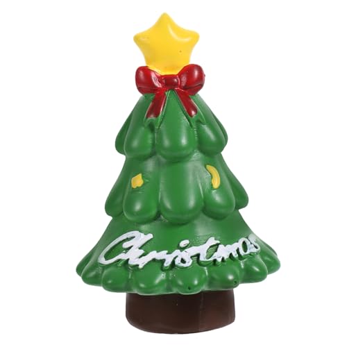 DRESSOOS Dekorationen Weihnachtsdekoration Weihnachtsmodell Weihnachtsminiaturen Weihnachts-Accessoire Weihnachtsbaumballons Desktop-weihnachtsdekor Weihnachtsgirlande Ornamente Harz Green von DRESSOOS