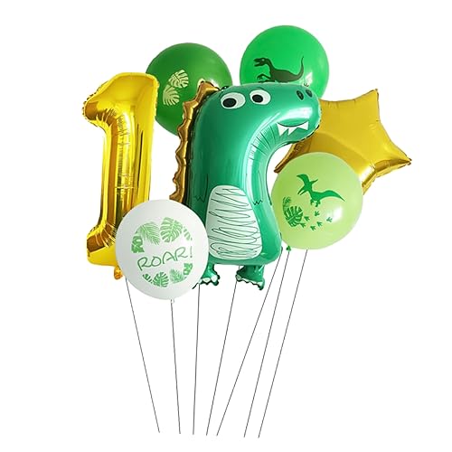 DRESSOOS Dekorative Dinosaurier Folienballons Für Geburtstagsfeiern Luftballons Mit Dinosauriermotiv Ideale Deko Für Kindergeburtstage Farbenfrohe Cartoon Ballons Für Unvergessliche von DRESSOOS