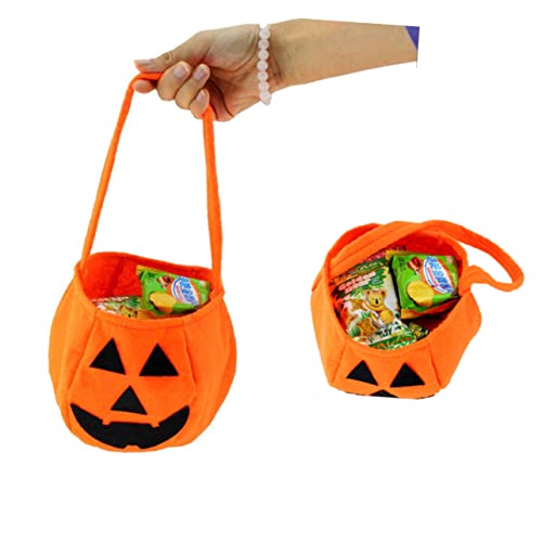 DRESSOOS Halloween Kürbis Süßigkeitstüte Für Kinder Ideale Tasche Für Halloween Party Kostüme Süßigkeiten Sammeln Und Trick or Treat Aktivitäten Robuste Und Bunte Tragetasche von DRESSOOS