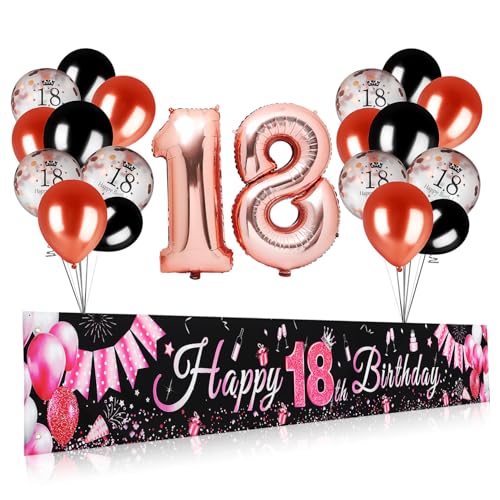 DRESSOOS Set Geburtstagsdekoration Hängedeko Mit Leuchtenden Zahlen Bunten Ballons Und Floralen Elementen Für Jungen Happy Birthday Hintergrund Deko Für Unvergessliche Partys Und Feste von DRESSOOS