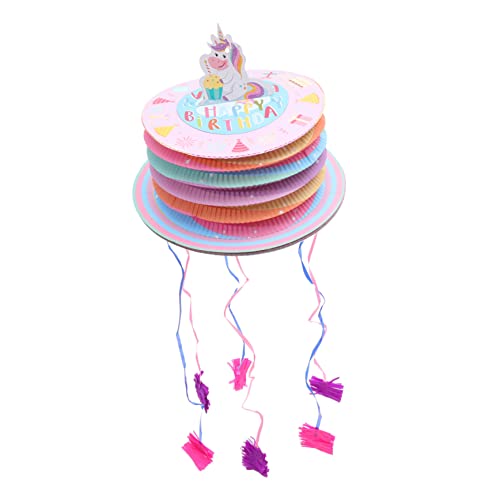 Schnur Kleine Kuchen-piñatas Requisiten Für Kinderpartys Spielzeug Für Kinder Und Mädchen Partyzubehör Geburtstagsfeier Piñata Festival-piñata Miniaturdekoration Pinata Papier DRESSOOS von DRESSOOS