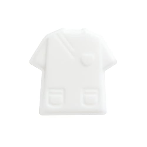10pcs Silikon-Korn-Krankenschwester-Hemd-Doktor-T-Shirt Großverkauf für DIY Jewerly, das Baby-Korn-10pcs m Weiß macht von DRJUSS
