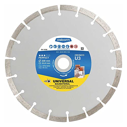 DRONCO U3-230 Diamantscheibe Perfect U3 - Universal Arbeit (vor ST) Ø 230 mm von DRONCO