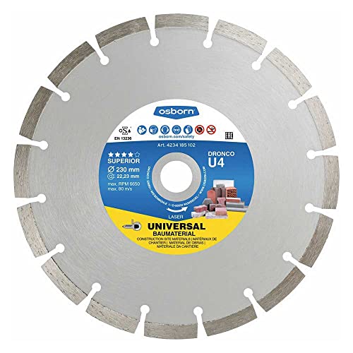 DRONCO U4-230 Diamantscheibe Superior U4 - Universal Arbeit (vor LT46) Ø 230 mm von DRONCO