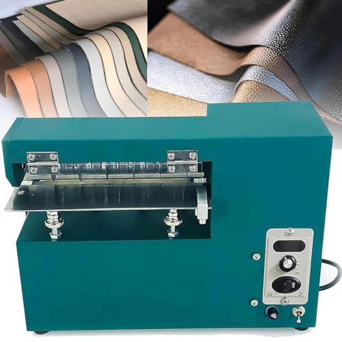 DRYIC Elektrische Lederschneidemaschine, 90 W, Lederschneidemaschine, Lederschäl- und -spalter, für Leder, Kunststoff, PVC von DRYIC