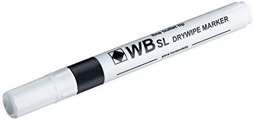 DRYWIPE 10 x New Value Trocken abwischbar schwarz Bullet Tip White Board Marker Stifte Trocken abwischbare Marker von DRYWIPE