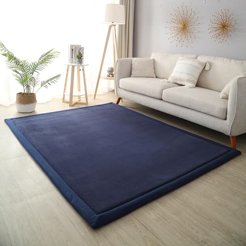 DSSHENGDS Schlafzimmer Wohnzimmerteppich, Jungen Mädchen Weich rutschfest Krabbelmatte für sicheres Spielen und Laufen Lernen Korallensamtteppich 2cm-A- 120 * 250cm von DSSHENGDS