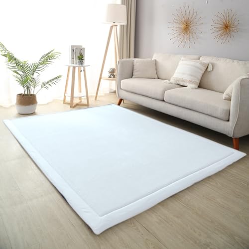 DSSHENGDS Schlafzimmer Wohnzimmerteppich, Jungen Mädchen Weich rutschfest Krabbelmatte für sicheres Spielen und Laufen Lernen Korallensamtteppich 2cm-I- 180 * 220cm von DSSHENGDS