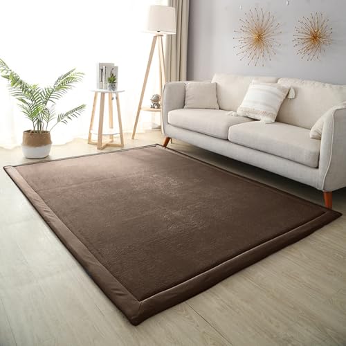 DSSHENGDS Schlafzimmer Wohnzimmerteppich, Jungen Mädchen Weich rutschfest Krabbelmatte für sicheres Spielen und Laufen Lernen Korallensamtteppich 2cm-J- 150 * 220cm von DSSHENGDS