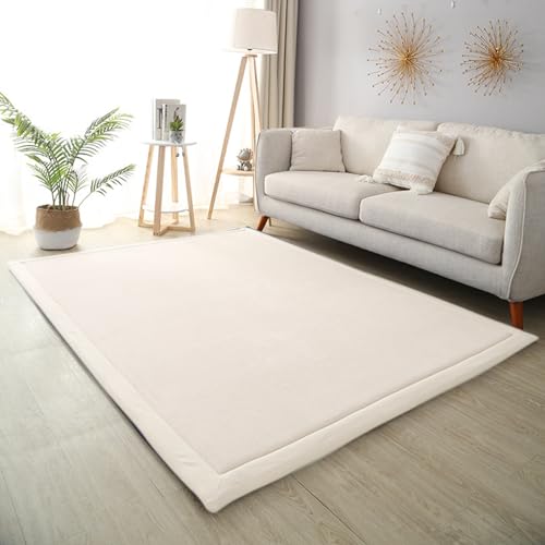 DSSHENGDS Schlafzimmer Wohnzimmerteppich, Jungen Mädchen Weich rutschfest Krabbelmatte für sicheres Spielen und Laufen Lernen Korallensamtteppich 2cm-K- 180 * 250cm von DSSHENGDS