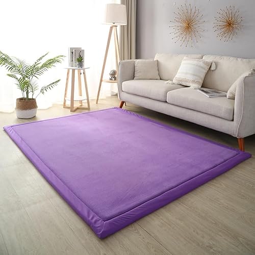 DSSHENGDS Schlafzimmer Wohnzimmerteppich, Jungen Mädchen Weich rutschfest Krabbelmatte für sicheres Spielen und Laufen Lernen Korallensamtteppich 2cm-L- 100 * 200cm von DSSHENGDS