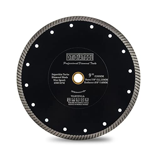 DT-DIATOOL Diamantsägeblatt 230mm superdünne Fliesenschneidescheibe mit Turbosegmenten für Keramik Granit Marmor Kunststein DT-DIATOOL Diamantsägeblatt 230mm superdünne Fliesenschneidescheibe mit Turbosegmenten für Keramik Granit Marmor Kunststein von DT-DIATOOL