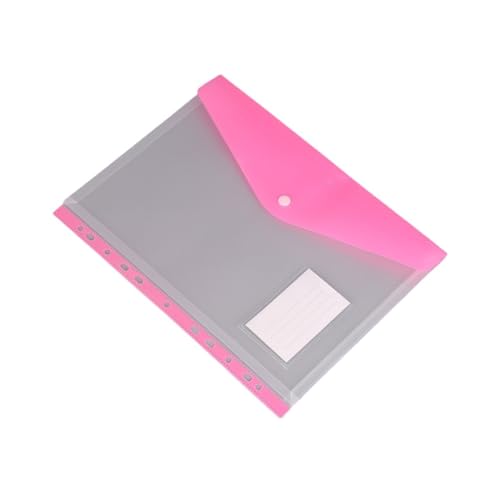 DTACBNEUZ Ordner Mehrzweck-transparente Dokumentenaufbewahrung, gefrostete Tasche, Aktentasche, Papierbeutel, Ordner for Büro und Zuhause für die tägliche Ablage und Organisation(Pink) von DTACBNEUZ