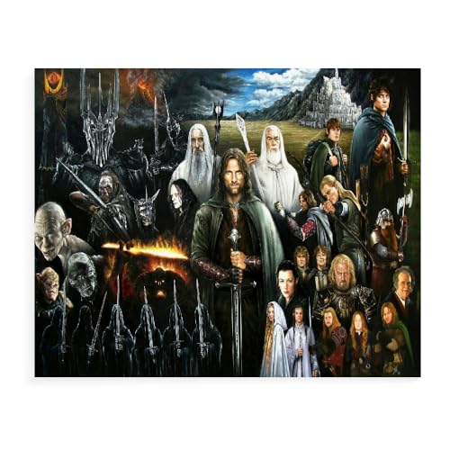 DTASSVEW DIY Malen Nach Zahlen, Der Herr Der Ringe DIY Digitale Leinwand Ölgemälde Geschenk für Kinder, Studenten, Erwachsene Anfänger- Serie Poster-D274 -Mehrere Größen von DTASSVEW