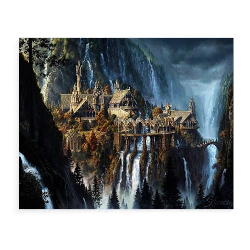 DTASSVEW Malen nach Zahlen Kit - Der Herr Der Ringe DIY Acryl-Malset mit Pinseln und Farben Art Craft Leinwandmalerei für Kinder und Erwachsene - Poster TV Dramat-M379 von DTASSVEW