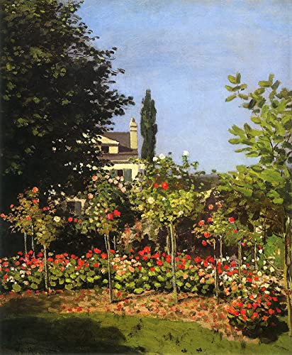 Malen nach Zahlen für Erwachsene DIY Ölgemälde-Kits Garten in voller Blüte Claude Monet Malen nach Zahlen Zeichnen auf Leinwand Gemalte Kunst Wohnkultur Geschenke von DTAUPREB