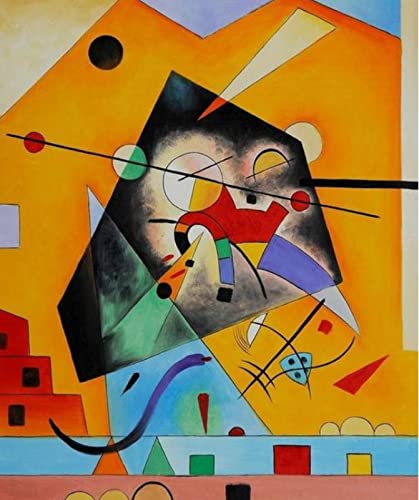 DTAUPREB Wassily Kandinsky Bild DIY Malen nach Zahlen Kits für Erwachsene und Kinder Ölgemälde Kunstgeschenk von DTAUPREB