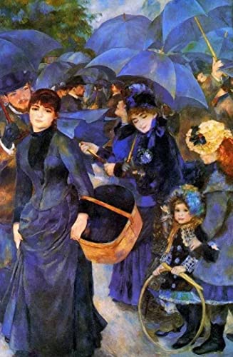 Malen nach Zahlen für Erwachsene DIY Ölgemälde-Kits Regenschirme Pierre Auguste Renoir Malen nach Zahlen Zeichnen auf Leinwand Gemalte Kunst Wohnkultur Geschenke von DTAUPREB