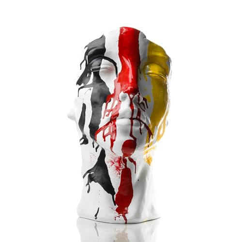 DTP-SOFT Einzigartige Dekorative Masken aus Epoxidharz – Handbemalt | verschiedene Gemälde | Die Farben der deutschen Flagge (Modell 3) von DTP-SOFT