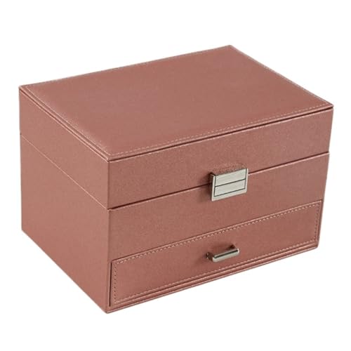 Aufbewahrungsbox Tragbare Schmuckschatulle Im Europäischen Stil, Schmuckschatulle Mit Freizeitschublade, Multifunktionale Schmuckschatulle, Schmuckaufbewahrungsbox Display-Aufbewahrungsbox(Gold) von DTQBYOY