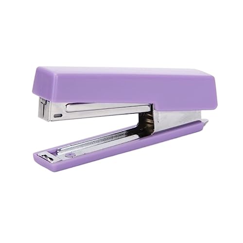 Bürohefter Hefter Mini Arbeitssparende Tragbare Hefter Cartoon Anzug Hefter Verwendet 10# Nadel Einfache Mini Tragbare Briefpapierserie(Purple) von DTQBYOY