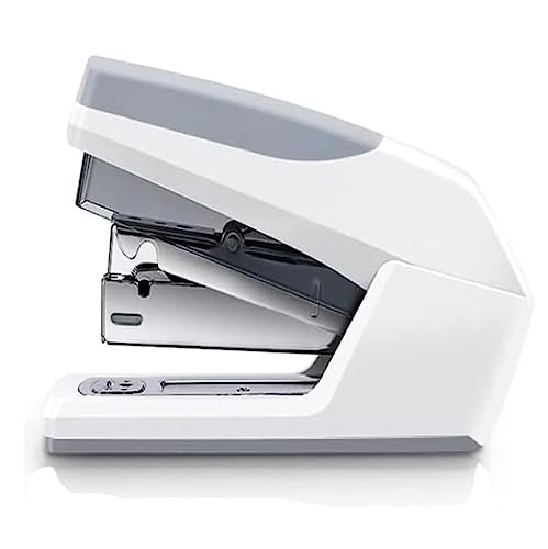 Bürohefter Tragbarer Desktop-Hefter, robuster kleiner Schreibtisch-Hefter, arbeitssparender Desktop-Hefter, 20 Blatt, 24/6-Bindezubehör Briefpapierserie(White) von DTQBYOY