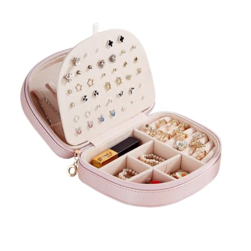 DTQBYOY Aufbewahrungsbox Einfache Schmuckschatulle Europäische Kreative Halbkreis Große Kapazität Ohrringe Ring Lippenstift Halskette Hand Schmuck Aufbewahrungsbox Display-Aufbewahrungsbox von DTQBYOY