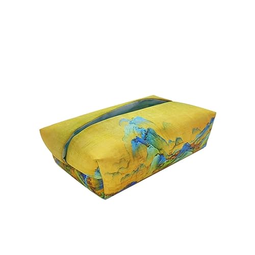 DTQBYOY Taschentuchbox Neue kreative Tissue-Box im chinesischen Stil Qianli Jiangshan Auto pumpende Papierbox nach Hause Papiertüte im chinesischen Stil Taschentuchbox Sofa von DTQBYOY