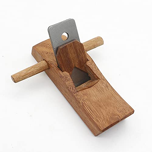 DUANGYMM Holzbearbeitungshobel, Mahagoni-Schreiniger-Hobel, DIY-Holzbearbeitungshand mit Griff, 127 mm, Mini-Holzbearbeitungshobel von DUANGYMM