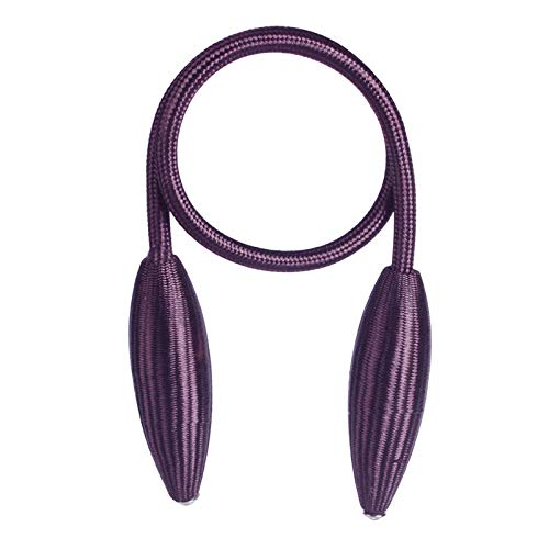 DUANSIYU Vorhang Raffhalter 2 Pcs Beliebige Form Starke Vorhang Raffhalter Plüsch Legierung Hängen Gürtel Seile Vorhang Holdback Vorhang Stangen Zubehör Gardinenhalter(Purple) von DUANSIYU