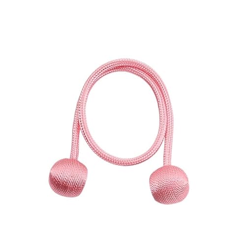 DUANSIYU Vorhang Raffhalter Magnetische Ball Vorhang Raffhalter Krawatte Seil Zubehör Stangen Accessoires Rücken Holdbacks Schnalle Clips Haken Halter Home Decor Gardinenhalter(Pink,2pcs) von DUANSIYU