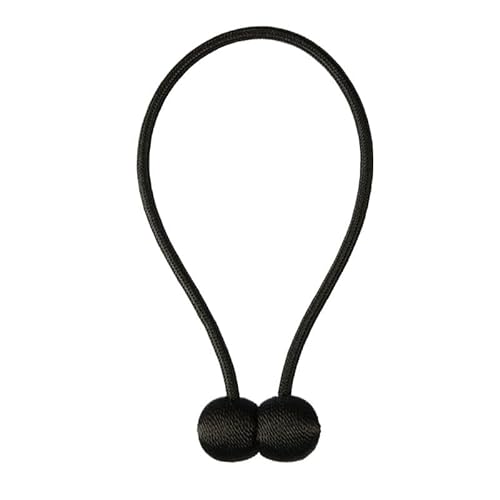 DUANSIYU Vorhang Raffhalter Magnetische Perlenkugel-Vorhang-Raffhalter, Raffhalter, Schnallenclip, Zubehör, Vorhang-Raffhalter, Aufbewahrungszubehör for Zuhause Gardinenhalter(Noir) von DUANSIYU