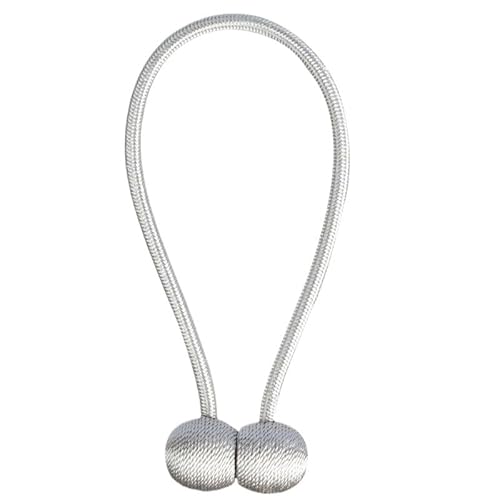 DUANSIYU Vorhang Raffhalter Magnetische Perlenkugel-Vorhang-Raffhalter, Raffhalter, Schnallenclip, Zubehör, Vorhang-Raffhalter, Aufbewahrungszubehör for Zuhause Gardinenhalter(Silver Gray) von DUANSIYU