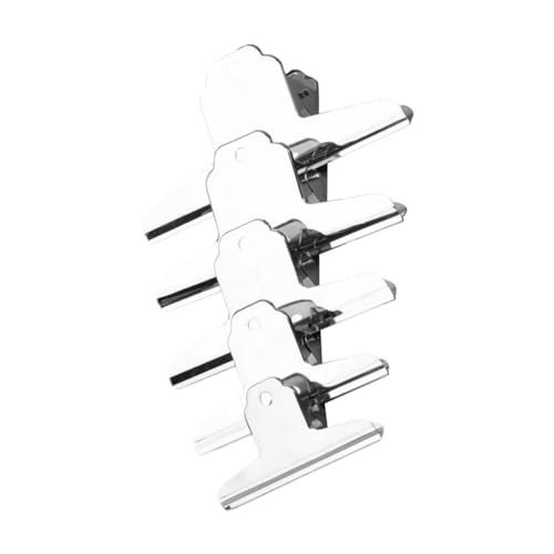 5 Stück silberne Bulldoggen-Clips, robuste Metall-Binder-Clips für A4-Dokumente, Zeichenbrett, Fotos, Handwerk, Büro 5 Stück silberne Bulldoggen-Clips, robuste Metall-Binder-Clips für A4-Dokumente, Zeichenbrett, Fotos, Handwerk, Büro von DUANxiaoyanK