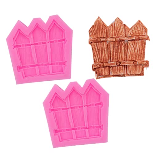 DUBENS 2 Pcs Garten Latte Zaun Silikon Fondant Form Schokolade Süßigkeiten Gummi Paste Form Kuchen Rand Dekoration Werkzeug Polymer Ton Form von DUBENS