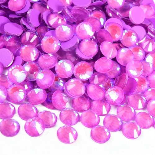 Bulk Flatback Strasssteine, Kristall Hotfix, 1440 Stück Hotfix-Strasssteine, Nicht-Hotfix-Strasssteine, Glitzer-Strasssteine, Kristall-Strass-Diamant-Nagel-Charms, Nagelkunst-Dekorationen(Lt.amethyst von DUBTEDHOU