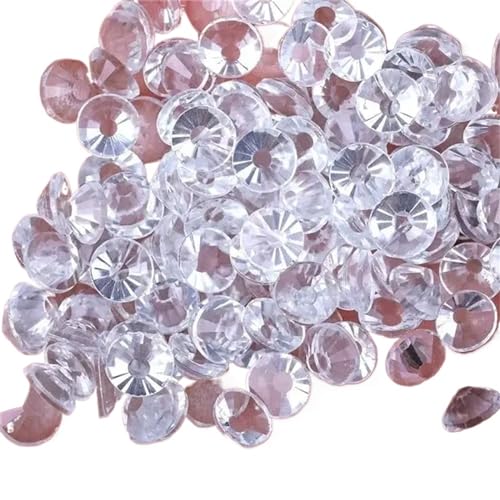 Bulk Flatback Strasssteine, Kristall Hotfix, 1440 Stück Super-Glitzer-Kristall AB, nicht Hotfix-Strasssteine, for Nähen, for Stoffe, Kleidungsstücke, Nagelkunst, Strass-Dekorationen(Clear Clear,Mix ss von DUBTEDHOU